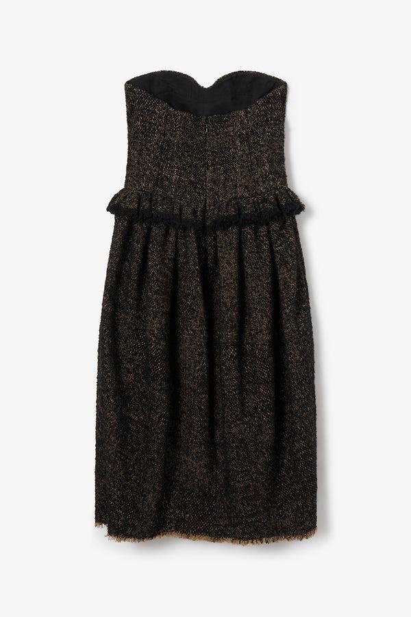 Noon By Noor Riku Dress In Black Caramel