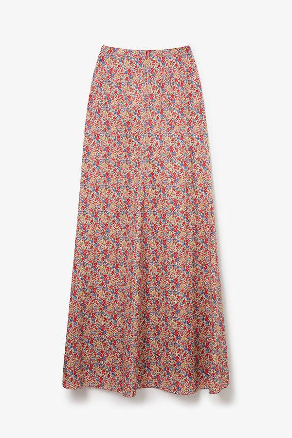 Noon By Noor Selkie Skrit In Ditsy Floral Print