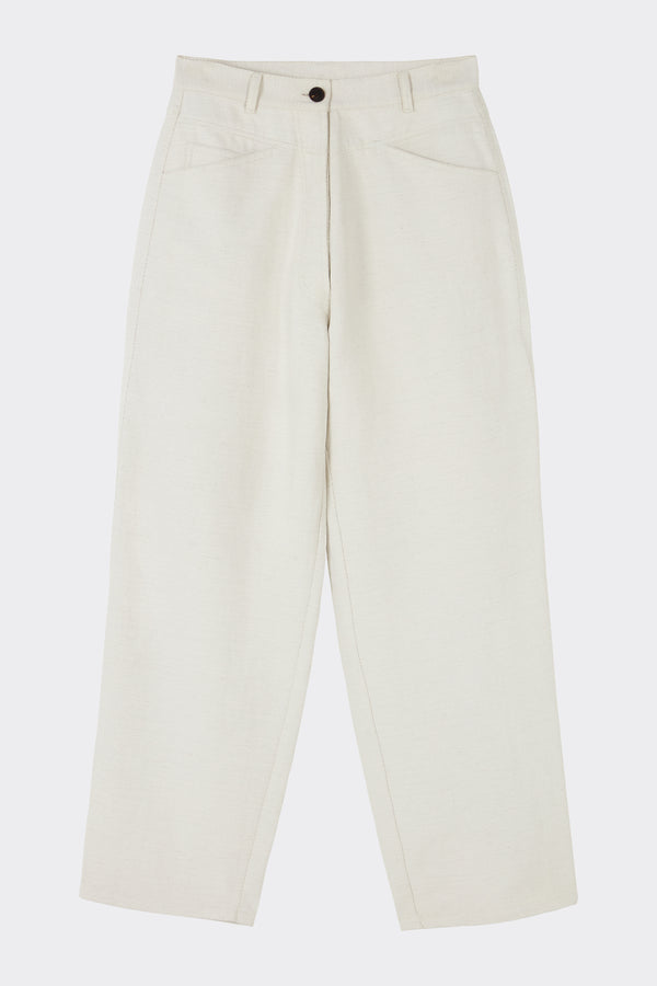 Noon By Noor Shelly Trouser In Chalk White