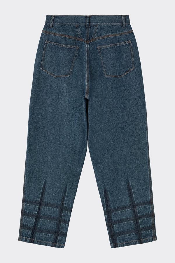 Noon By Noor Shelly Trouser In Mid Blue