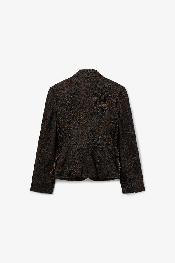 Noon By Noor Sulika Jacket In Black Caramel