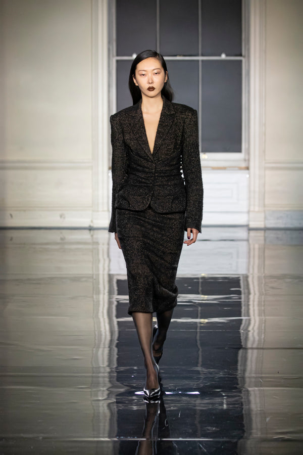 Noon By Noor Sulika Jacket In Black Caramel