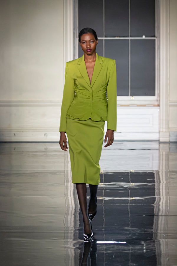Noon By Noor Sulika Jacket In Palm Green