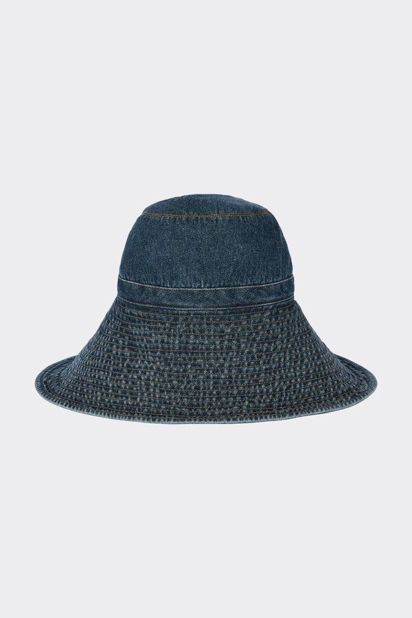 noon by noor Zafina Hat in Mid Blue