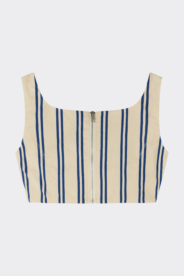 Noon By Noor Zaha Corset Top In Blue