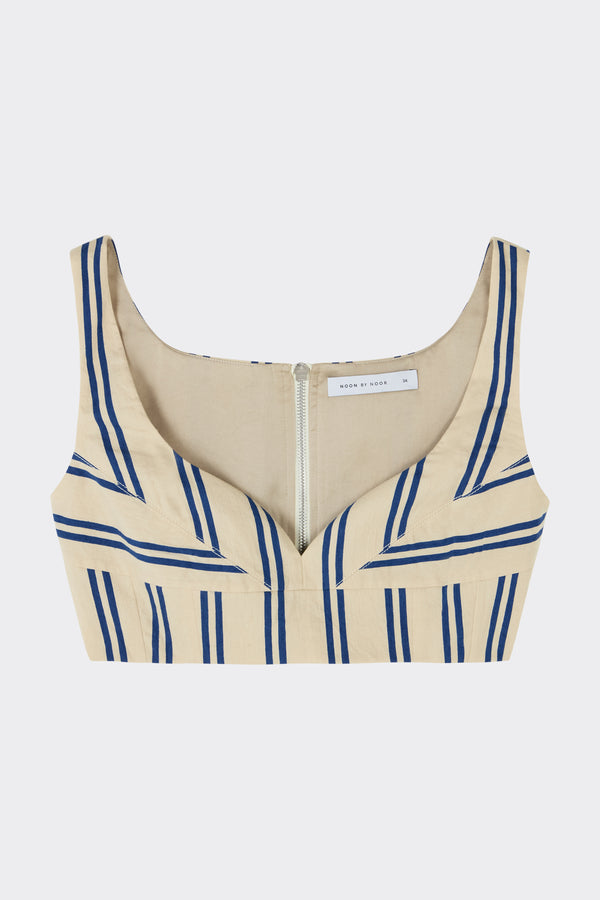 noon by noor Zaha Corset Top in Blue