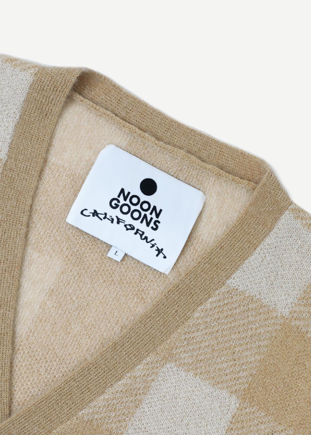 Noon Goons BEACH CAMP CARDIGAN - BEACHWOOD BROWN