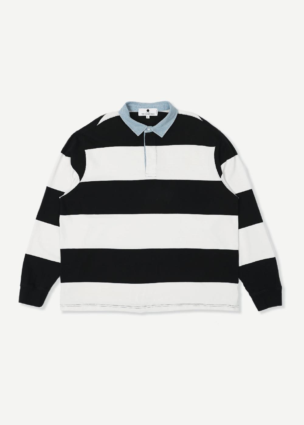 noon goons BEACHIN POLO - BLACK/WHITE