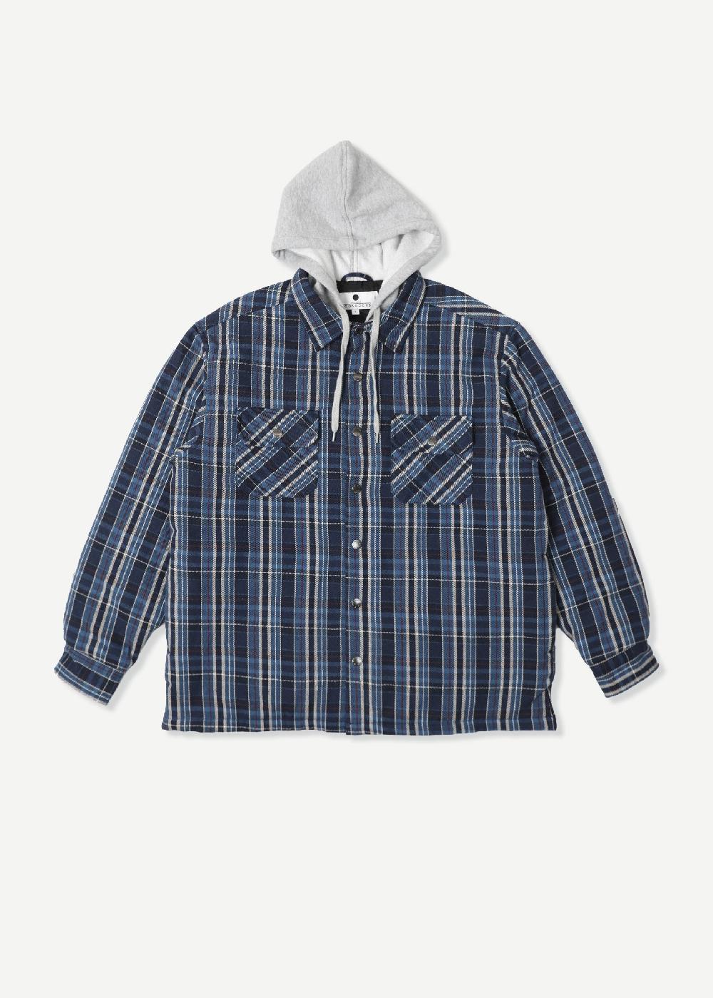 noon goons FUNCTION FLANNEL - BLUE