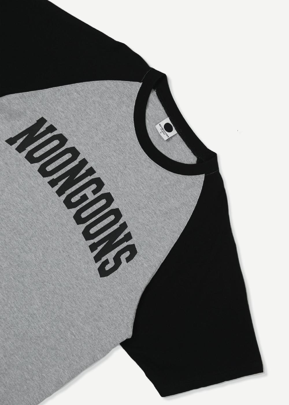 Noon Goons GAMETIME RAGLAN T - HEATHER/BLACK