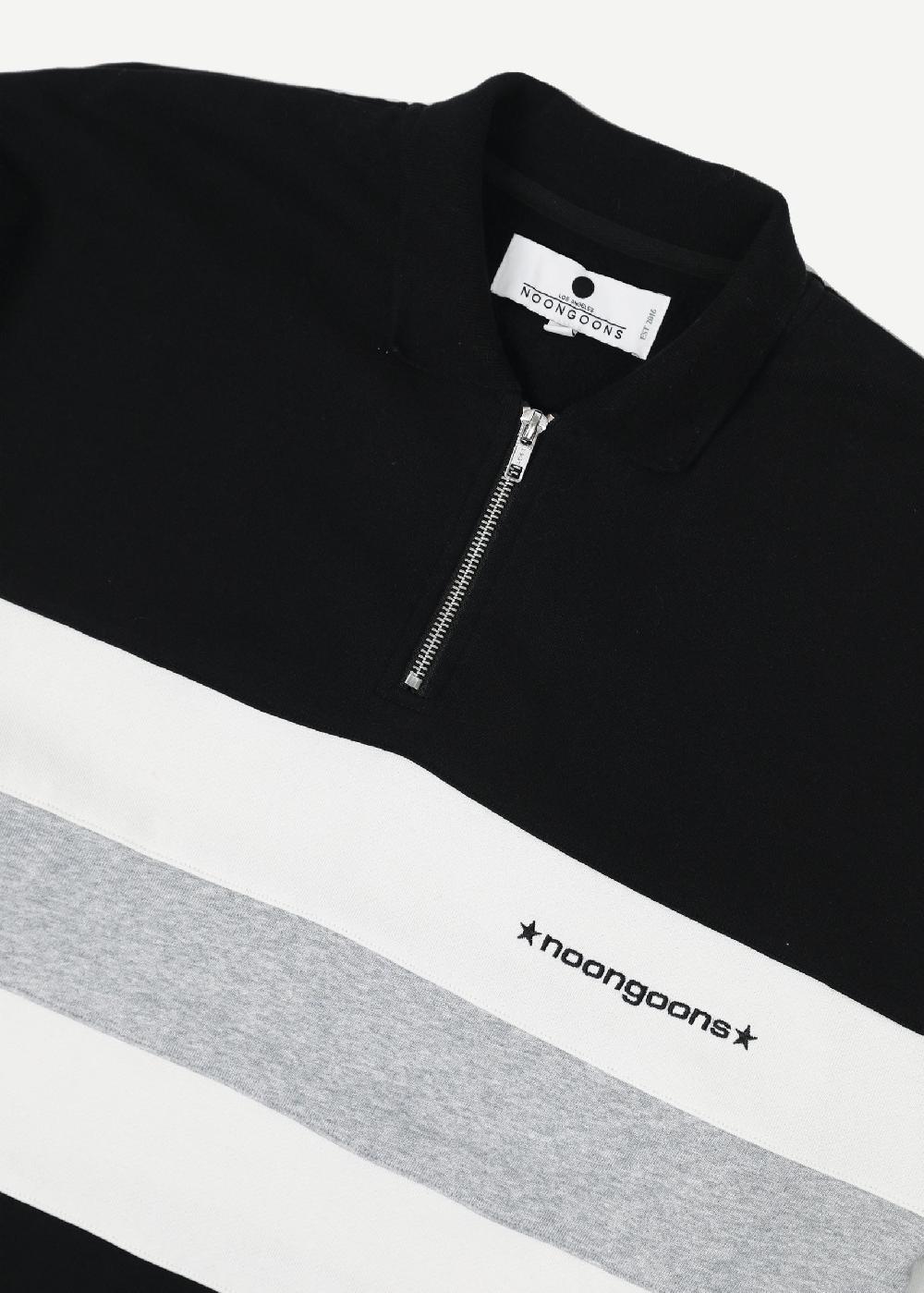 Noon Goons LAID BACK FLEECE POLO - BLACK