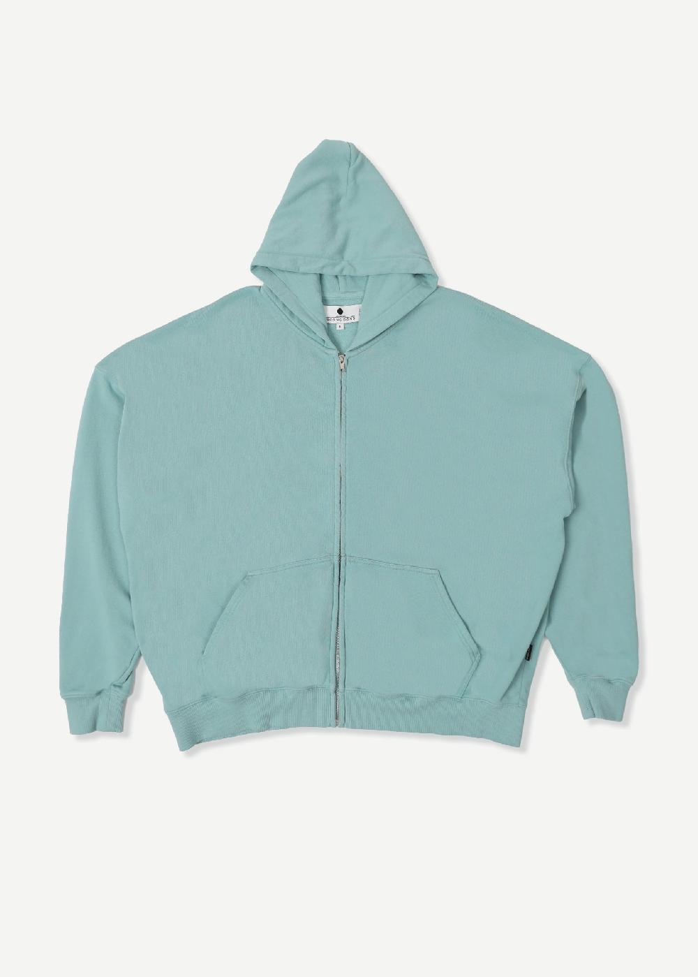 noon goons PACIFIC ZIP HOODIE - AQUA