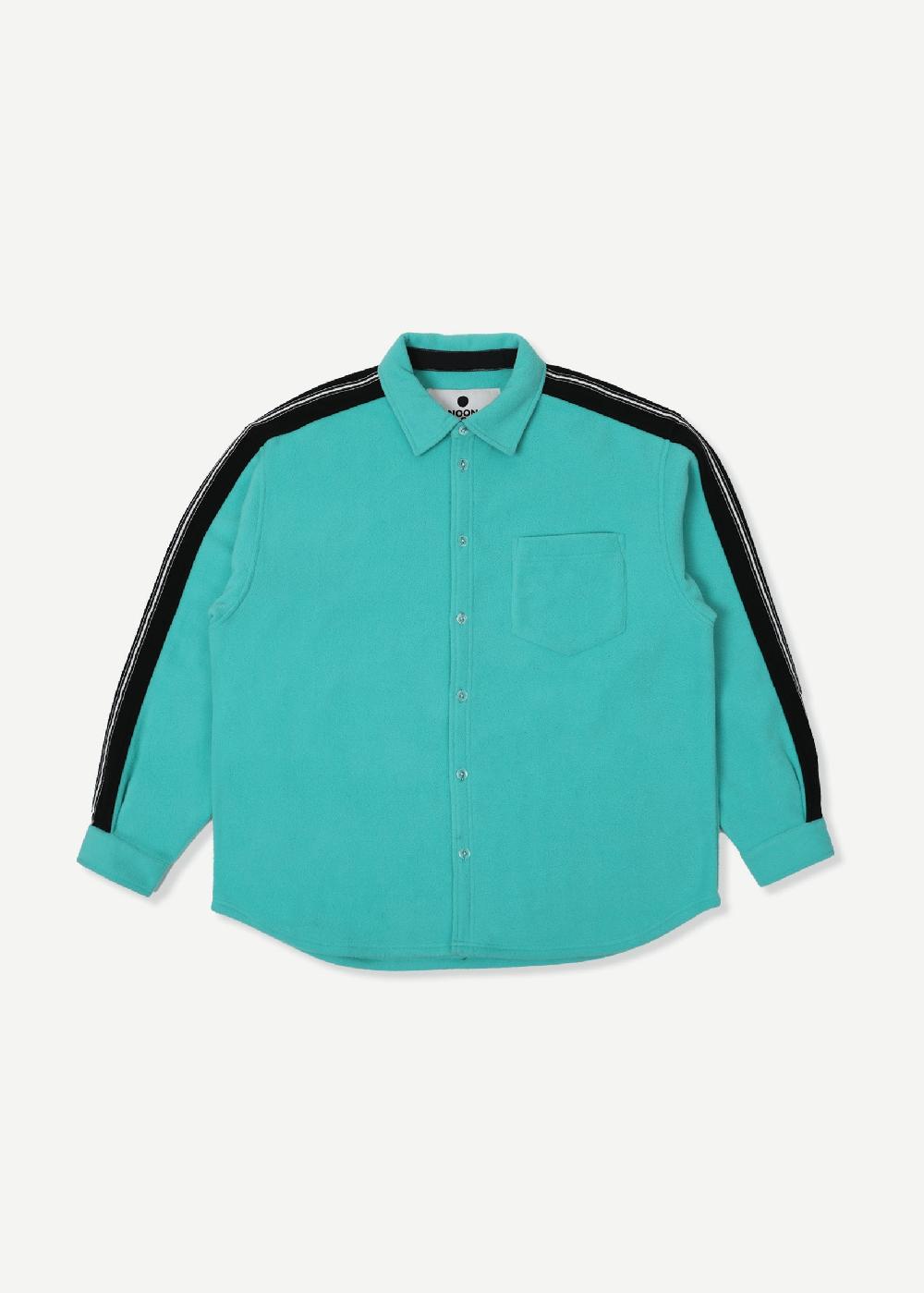 noon goons PICTURE THIS POLAR FLEECE SHIRT - BEACH GLASS GREEN