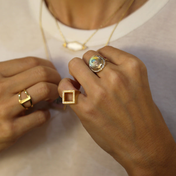 Noor Fares Noor Farers Diamond Terra Seal Ring – Noor Fares