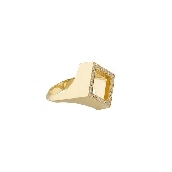 Noor Fares Noor Farers Diamond Terra Seal Ring – Noor Fares