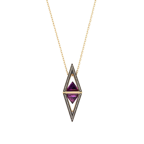 noor fares Noor Fares Amethyst Octave Pendulum Pendant