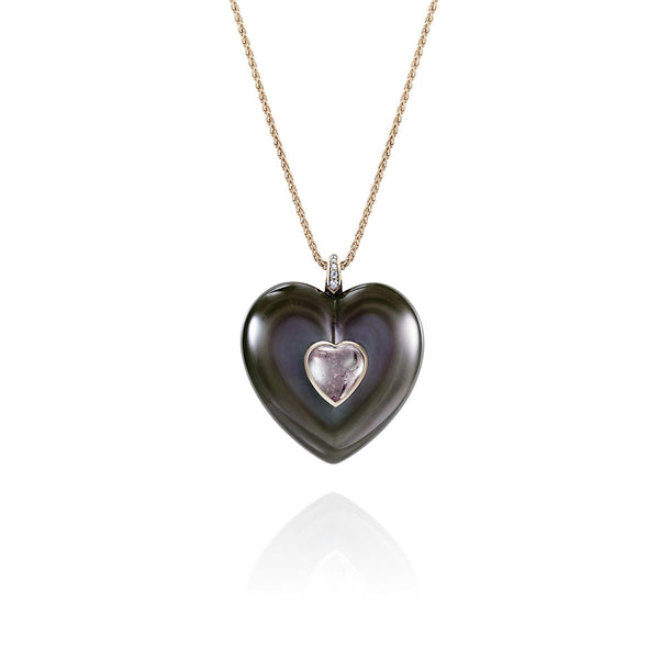 Noor Fares Noor Fares Anahata Obsidian Heart Pendant