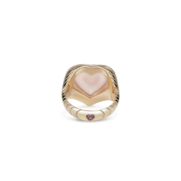 Noor Fares Noor Fares Anahata Rose Quartz Heart Ring