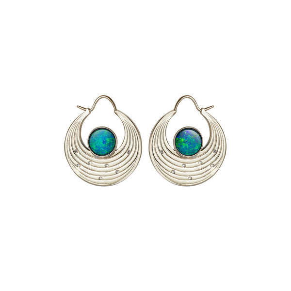 Noor Fares Noor Fares Black Opal Eclipse Chandbali Earrings