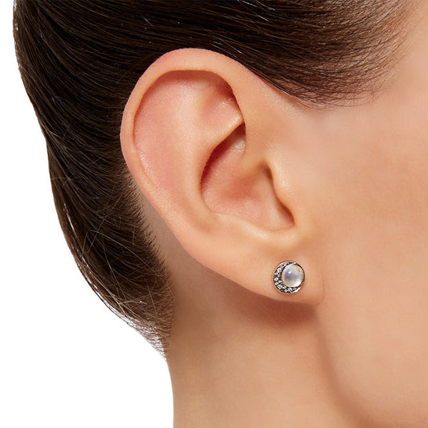 Noor Fares Noor Fares Diamond Eclipse Stud Earrings