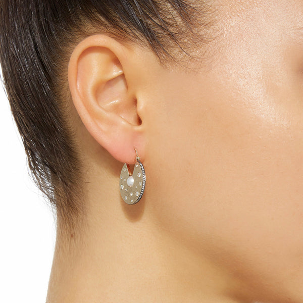 Noor Fares Noor Fares Diamond Inle Chandbali Earrings