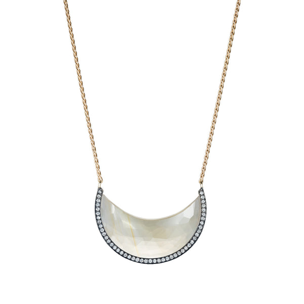 Noor Fares Noor Fares Faceted Chandra Crescent Pendant