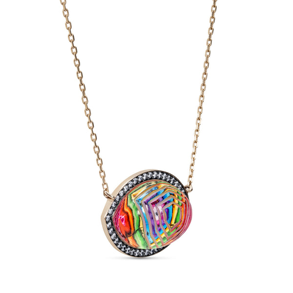 Noor Fares Noor Fares Kaleidoscopic Eye Pendant | Prisma Collection