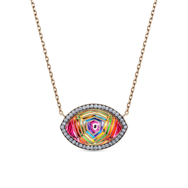 noor fares Noor Fares Kaleidoscopic Eye Pendant | Prisma Collection