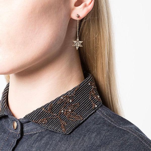 Noor Fares Noor Fares Merkaba Diamond Drop Earrings