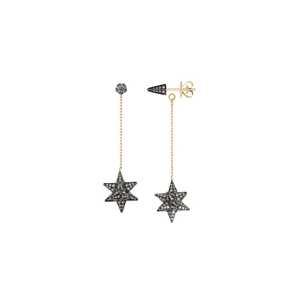 noor fares Noor Fares Merkaba Diamond Drop Earrings