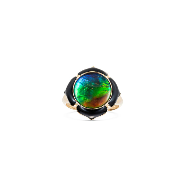 noor fares Noor Fares Muladhara Ammolite Pinky Ring