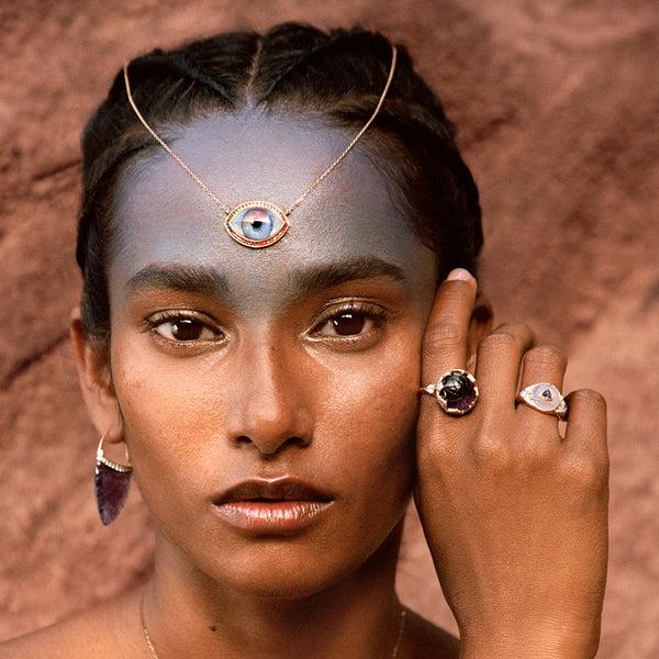 Noor Fares Noor Fares Amethyst Sahasrara Earrings