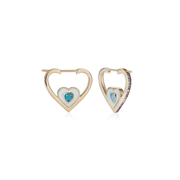 noor fares Noor Fares Anahata Heart Hoops