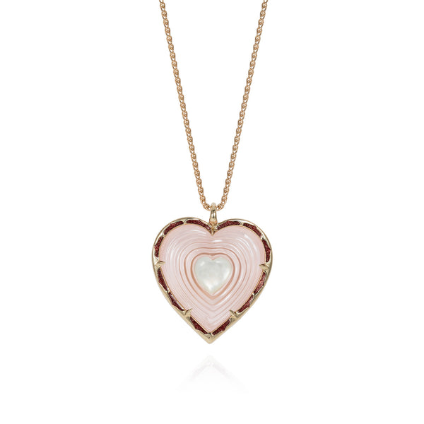 Noor Fares Noor Fares Anahata Rose Quartz Pendant