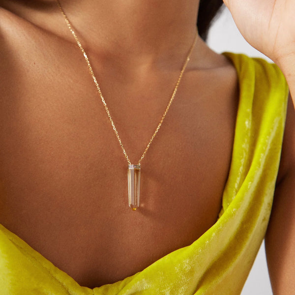 Noor Fares Noor Fares Dusk Citrine Crystal Pendant