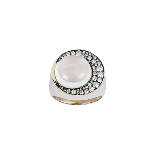 noor fares Noor Fares Moonstone Eclipse Ring