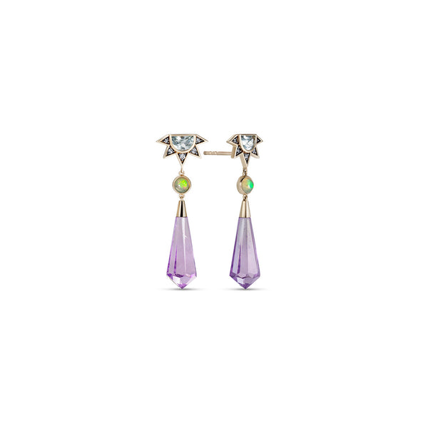 noor fares Noor Fares Pentagram Drop Earrings