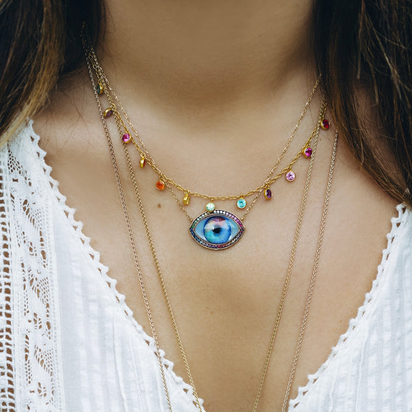 Noor Fares Noor Fares Personalised Eye Necklace