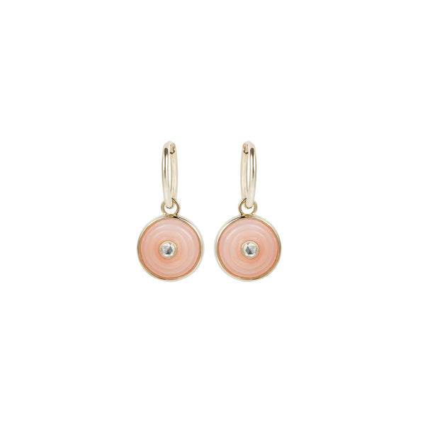 noor fares Noor Fares Pink Opal Inle Drop Earrings