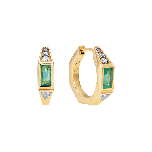 Noor Fares Noor Fares Samskara Emerald Hoops