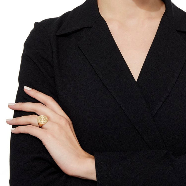 Noor Fares Noor Fares Seed Of Life Seal Ring