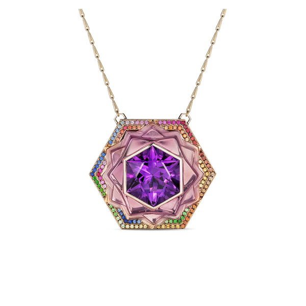 noor fares Noor Fares One of a Kind Amethyst Sahasrara Pendant