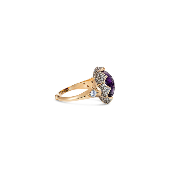 Noor Fares Noor Fares Sahasrara Amethyst Cocktail Ring