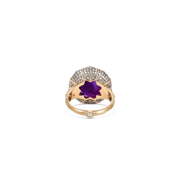 Noor Fares Noor Fares Sahasrara Amethyst Cocktail Ring