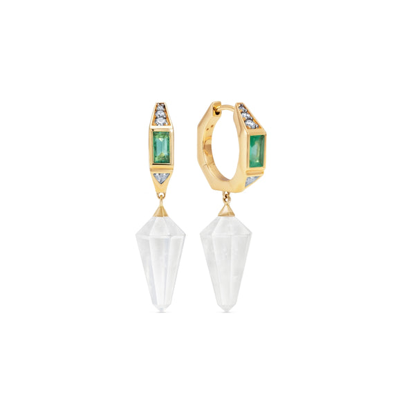 Noor Fares Noor Fares Samskara Emerald Drop Earrings