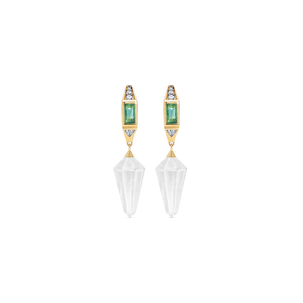 noor fares Noor Fares Samskara Emerald Drop Earrings