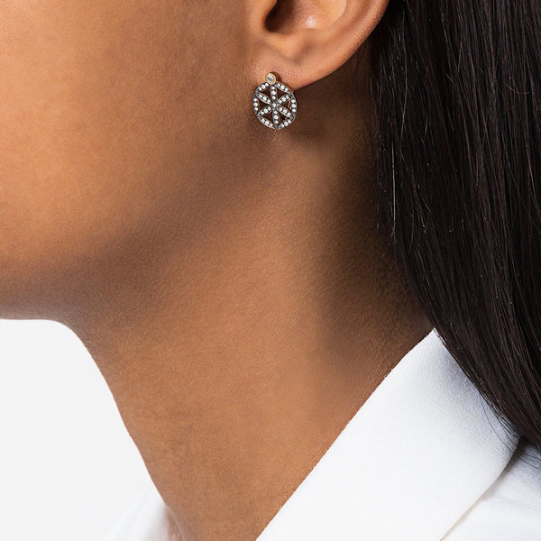 Noor Fares Noor Fares Seed Of Life Dormeuse Earrings