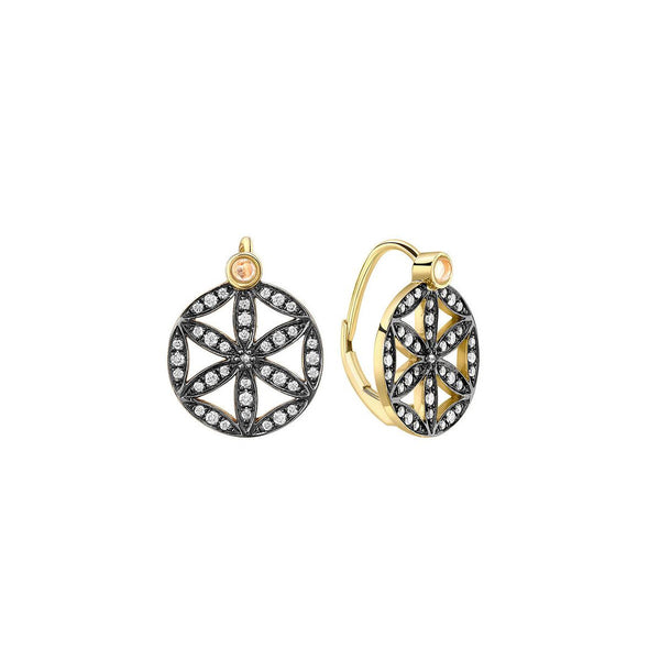 Noor Fares Noor Fares Seed Of Life Dormeuse Earrings