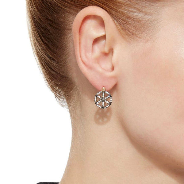 Noor Fares Noor Fares Seed Of Life Dormeuse Earrings