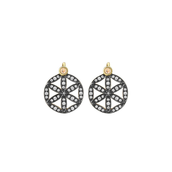 noor fares Noor Fares Seed of Life Dormeuse Earrings
